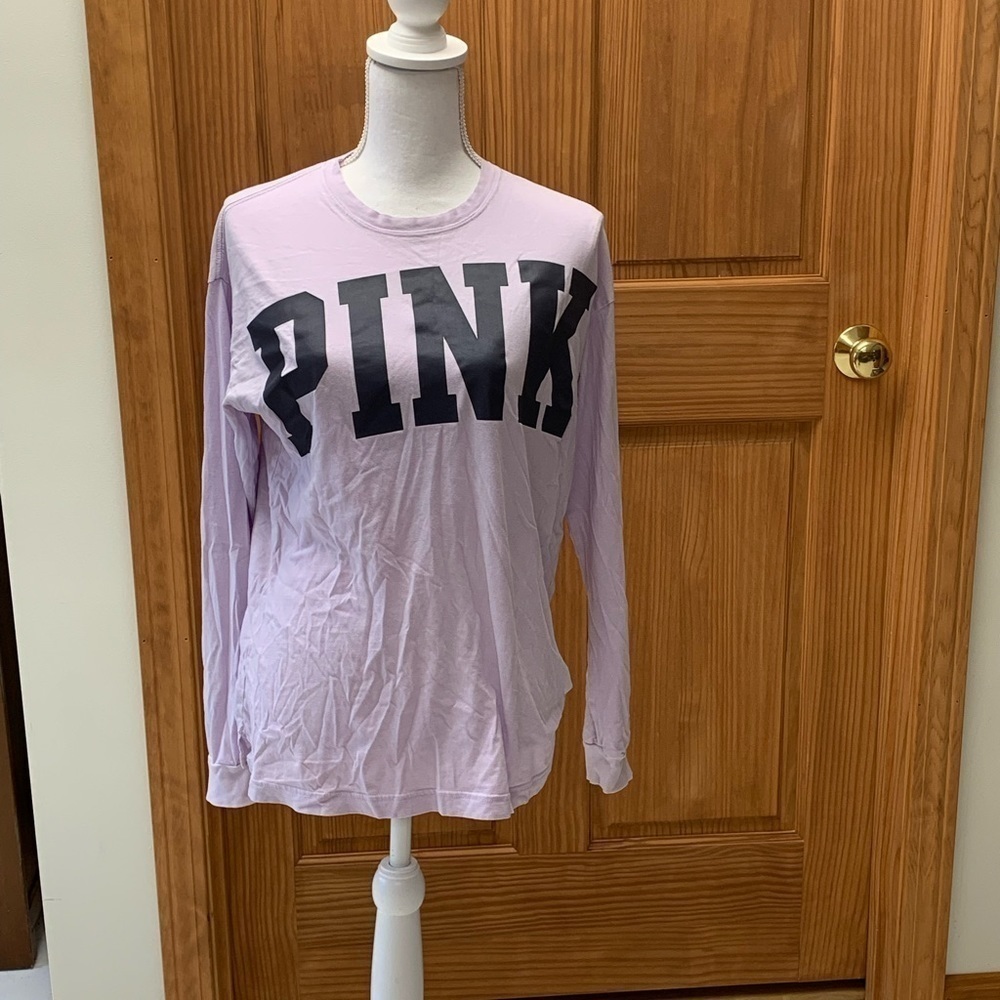 PINK Victoria’s Secret oversized long sleeve T shirt XS 20 in pit #retrofit